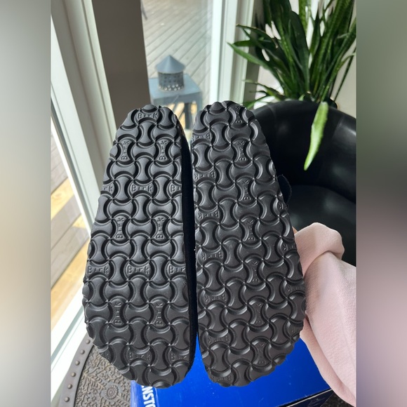 💙BIRKENSTOCK BOSTON SOFT FOOTBED CLOGS SHOES SUEDE MIDNIGHT 38 EU 7 US - Picture 8 of 8